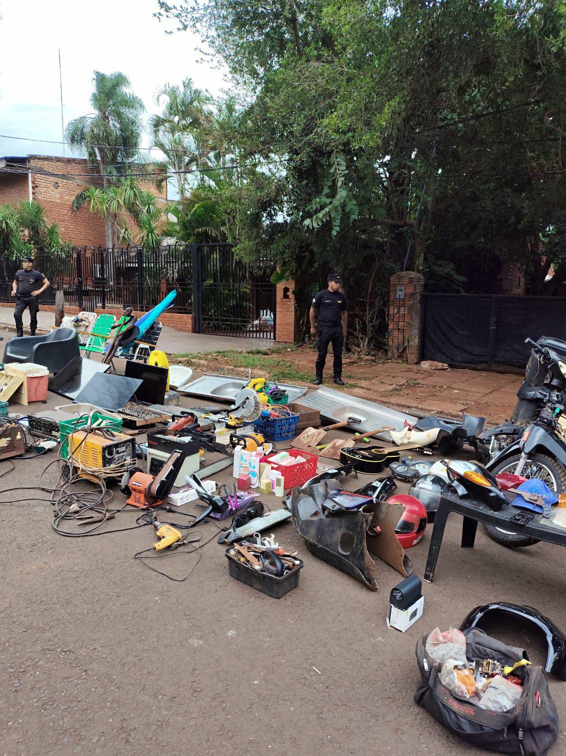 Capturaron a cuatro integrantes de una banda de robamotos en Iguazú